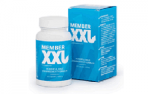 Le flacon avec une boite d produit Member XXL qui augmente la taille du pénis
