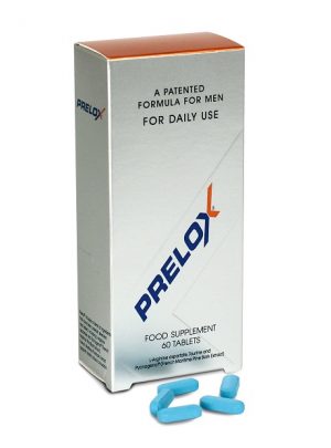 La boite du produit Prelox qui est destiné au traitement de l'impuissance sexuelle