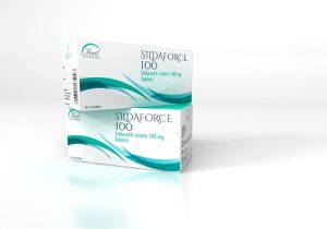des paquets de Sildaforce 100 mg, un médicament contre la dysfonction érectile