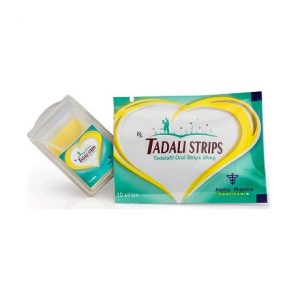 Le médicament générique Tadali Oral Strips 20 mg, sous forme des bandettes agit contre l'impuissance sexuelle