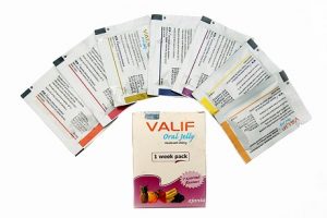 Les sachet du médicament Valif Oral Jelly 20 mg agissent contre l'insuffisance érectile
