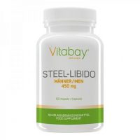 un flacon du produit Steel Libido pour améliorer la vitalité sexuelle