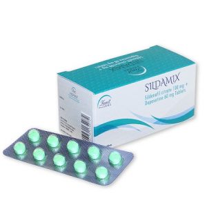 Une boite de Sildamix 160 mg, un médicament contre l'éjaculation précoce et la dysfonction érectile
