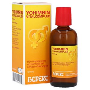 La bouteille des gouttes Yohimbin vitalcomplex qui influent la santé sexuelle chez les deux sexes